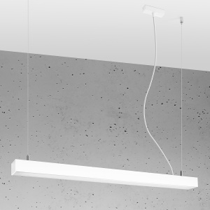 Lustra suspendata LED Pinne Alb 3000K 90x6x150 cm - Img 2