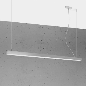 Lustra suspendata LED Pinne Gri 3000K 150x6x150 cm - Img 2