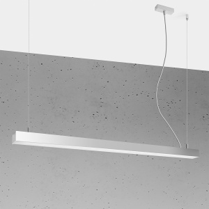 Lustra suspendata LED Pinne Gri 4000K 118x6x150 cm - Img 2