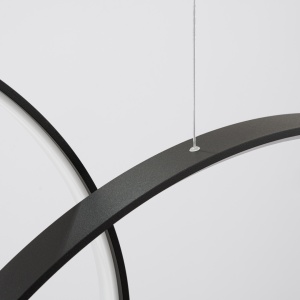 Lustra suspendata LED Rio 3 Negru 4000K 160x20x200 cm - Img 4