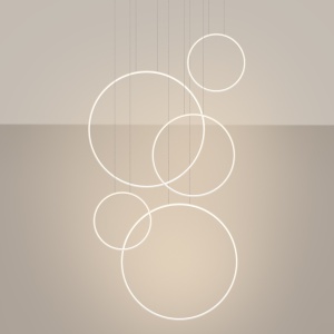 Lustra suspendata LED Rio 55 Alb 3000K 170x30x250 cm - Img 3