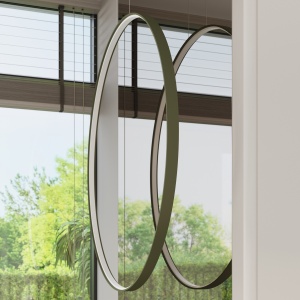 Lustra suspendata LED Rio 55 Olive 4000K 55x16x150 cm - Img 15