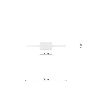 Lustra suspendata LED Rio Auriu 3000K 78x16x150 cm - Img 10