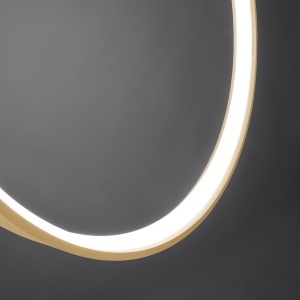 Lustra suspendata LED Rio Auriu 4000K 78x16x150 cm - Img 6