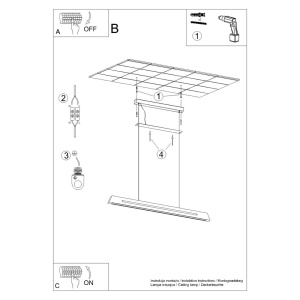 Lustra suspendata LED Skog Stejar 3000K 120x5.5x210 cm - Img 10