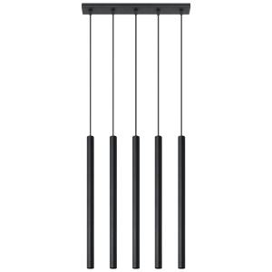 Lustra suspendata Pastelo Negru 45x5x90 cm