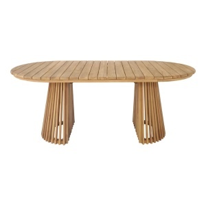 Masa dining Berja, Natural, 200x100x75 cm - Img 4