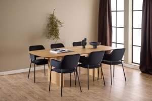Masa dining Christo, Natural, 75x220x105 cm - Img 3