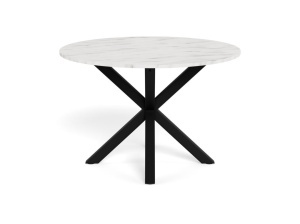 Masa dining Heaven, Alb, 75.5x110x110 cm - Img 3