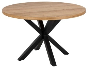 Masa dining Heaven, Natural, 76.4x120x120 cm - Img 2