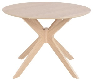 Masa dining I_Duncan, Alb, 75x105x105 cm - Img 7