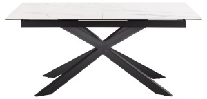Masa dining Irwine, Alb, 76x210x90 cm - Img 7