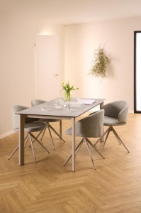 Masa dining Palermo, Gri, 75x160x90 cm