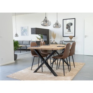 Masa dining Toulon, Natural, 140x95x75 cm - Img 3