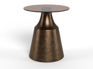 Masuta de cafea Dunsley, Maro, 47x45x45 cm - Img 3
