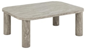 Masuta de cafea Solano, Gri, 36x100x75 cm - Img 3