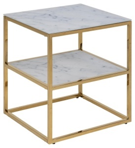 Noptiera Alisma, Alb, 50.5x45x40 cm - Img 2