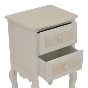 Noptiera Joliene Pako World Alb 40x34.5x64.5 cm - Img 5
