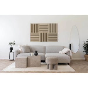 Panou acustic decorativ, Natural, 22x520x520 cm