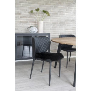 Perna decorativa, Negru, 40x40x6.5 cm