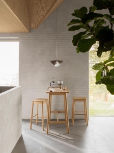 Scaun de bar Barlow, Natural, 76.8x44x39.5 cm