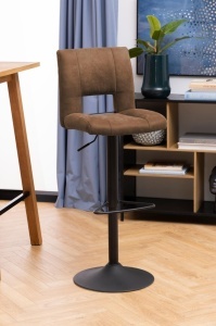 Scaun de bar Sylvia, Maro, 115x41.5x52 cm - Img 2