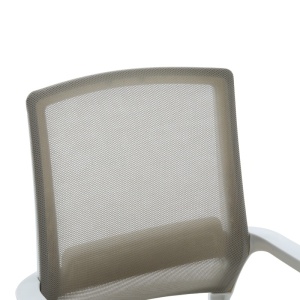 Scaun de birou, Palma, Alb, 52x46x94 cm - Img 6