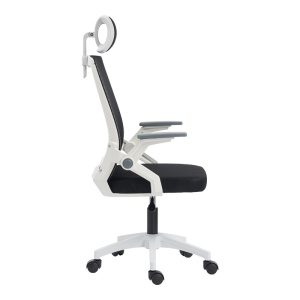 Scaun de birou V2, Plymot, Negru, 58x48x122 cm - Img 4