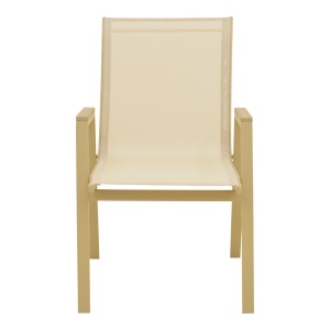 Scaun de gradina Stivuibil, Azelie, Bej, 75x56x88 cm - Img 5