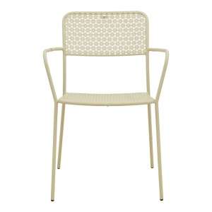 Scaun de gradina Stivuibil, Federal, Crem, 58x57x81.5 cm - Img 5