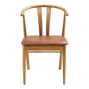 Scaun dining Artenara, Natural/Maro, 56x51x77 cm - Img 4