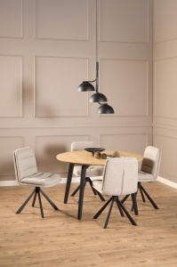 Scaun dining Dean, Bej, 85x47.5x57 cm