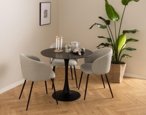 Scaun dining Eleanor, Bej, 79x55.5x55 cm - Img 3