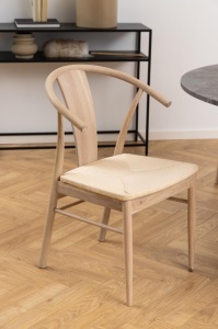 Scaun dining Janik, Alb, 83x54x54 cm - Img 5