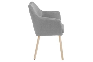 Scaun dining Nora, Gri, 84x58x58 cm - Img 4