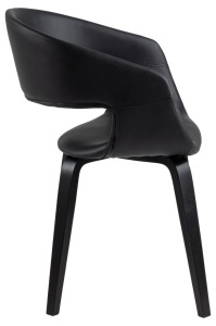 Scaun dining Nova, Negru, 77x49.5x52.5 cm - Img 5