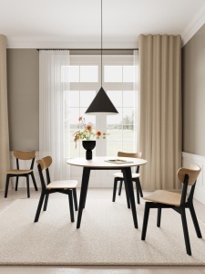 Scaun dining Roxby V2, Natural, 79.5x45x55 cm