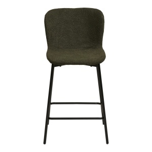 Scaun inalt pentru insula de bucatarie Maceda, Verde inchis, 55x47x95 cm - Img 4