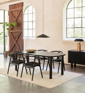 Scaun RELATE, Negru, 52x77x59 cm - Img 2
