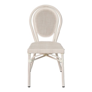 Scaun Stivuibil, Nacia, Alb, 59x45x85 cm - Img 4
