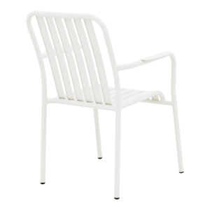 Scaun stivuibil, Vista, Alb, 60x62x84 cm - Img 3