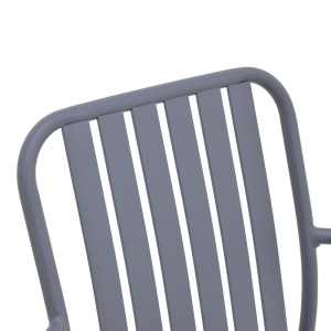 Scaun stivuibil, Vista, Antracit, 60x62x84 cm - Img 7