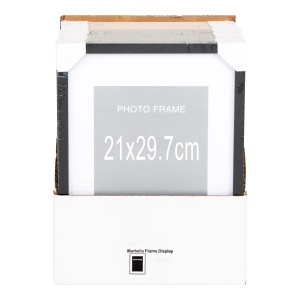 Set 7 piese Rame foto Marbella, Negru, 31x25x35 cm