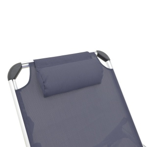 Sezlong, Fevepe, Gri inchis, 185x58.5x29.5 cm - Img 4