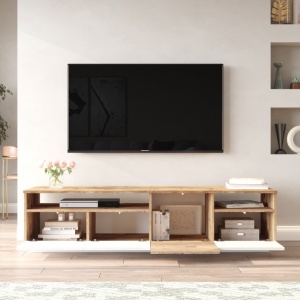 Έπιπλο TV FR5 Athlantic Pine-Λευκό - Img 4