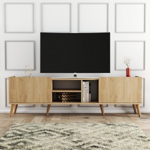 Έπιπλο TV Lotus Δρυς 180x52x34 cm