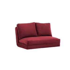 Αναδιπλούμενος καναπές 2 θέσεων Taida Καφέ 120x68x26 cm - Img 2