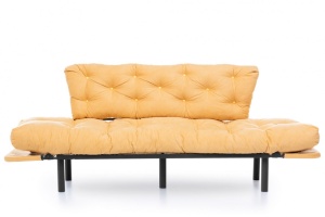 Αναδιπλούμενος καναπές 3 θέσεων Nitta Triple Mustard - Img 9