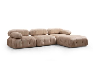 Αρθρωτός καναπές Bubble Κρεμ 95x95x45 cm - Img 2