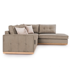 Αριστερός Γωνιακός Καναπές Boston Mocha - Κρεμ - Natural 280x225x95 cm - Img 3